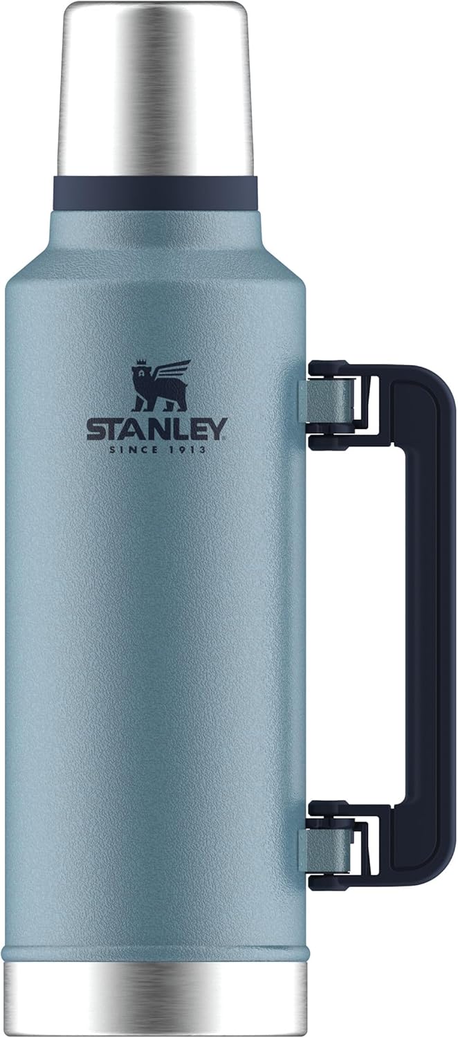 Stanley 1913 Classic Legendary Thermos - Mantiene La Temperatura 15 Ore (Caldo/Freddo) - Borraccia Termica 500Ml - Senza BPA - Acciaio Inox - Termos