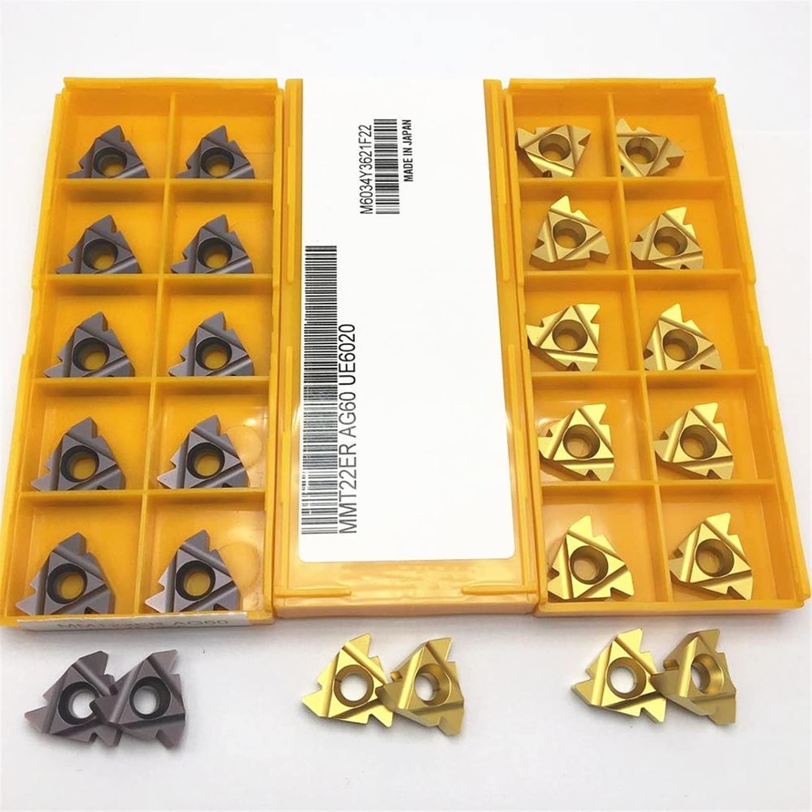 TMP1105 Threaded Inserts Carbide Thread Lathe Cutting Tool CNC Thread Lathe Tool Angle : MMT22ER AG60 VP15TF, Insert Width(mm) : 100PCS