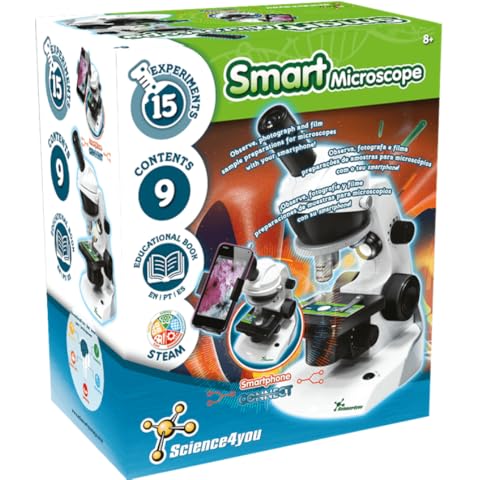 Science4you - Microscopio con Soporte para Smartphone y Muestras Preparadas Cover