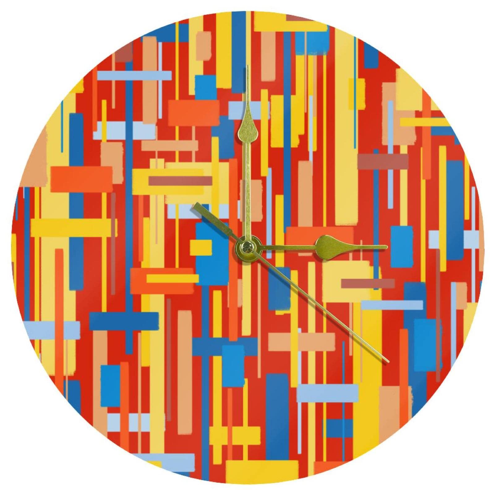 Horloge murale silencieuse sans tic-tac en acrylique mosaïque pour chambre à coucher