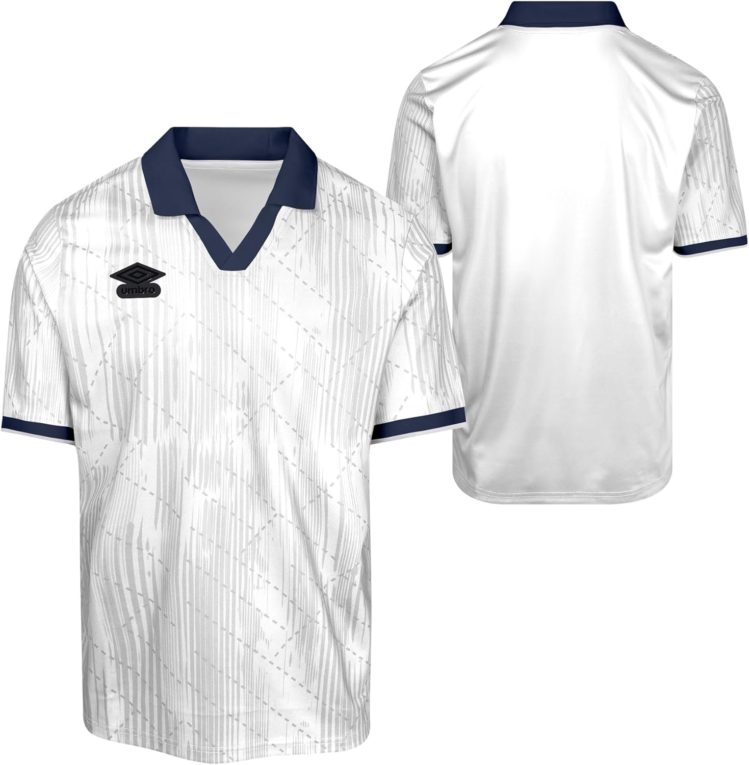Umbro Mens AOP Short Sleeve Johnny Collar Shirt