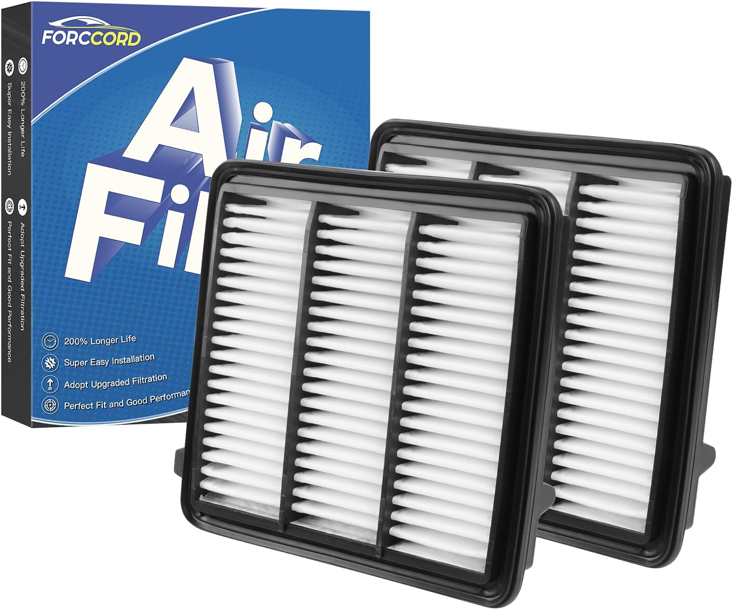 2-Pack Engine Air Filter Fits for Honda CR-V CRV 2023-2026, Civic 2022-2026, Accord & Integra 2023-2026 (ONLY FIT1.5L) Air Filter Replacement 1722064AA00 Car Accessories