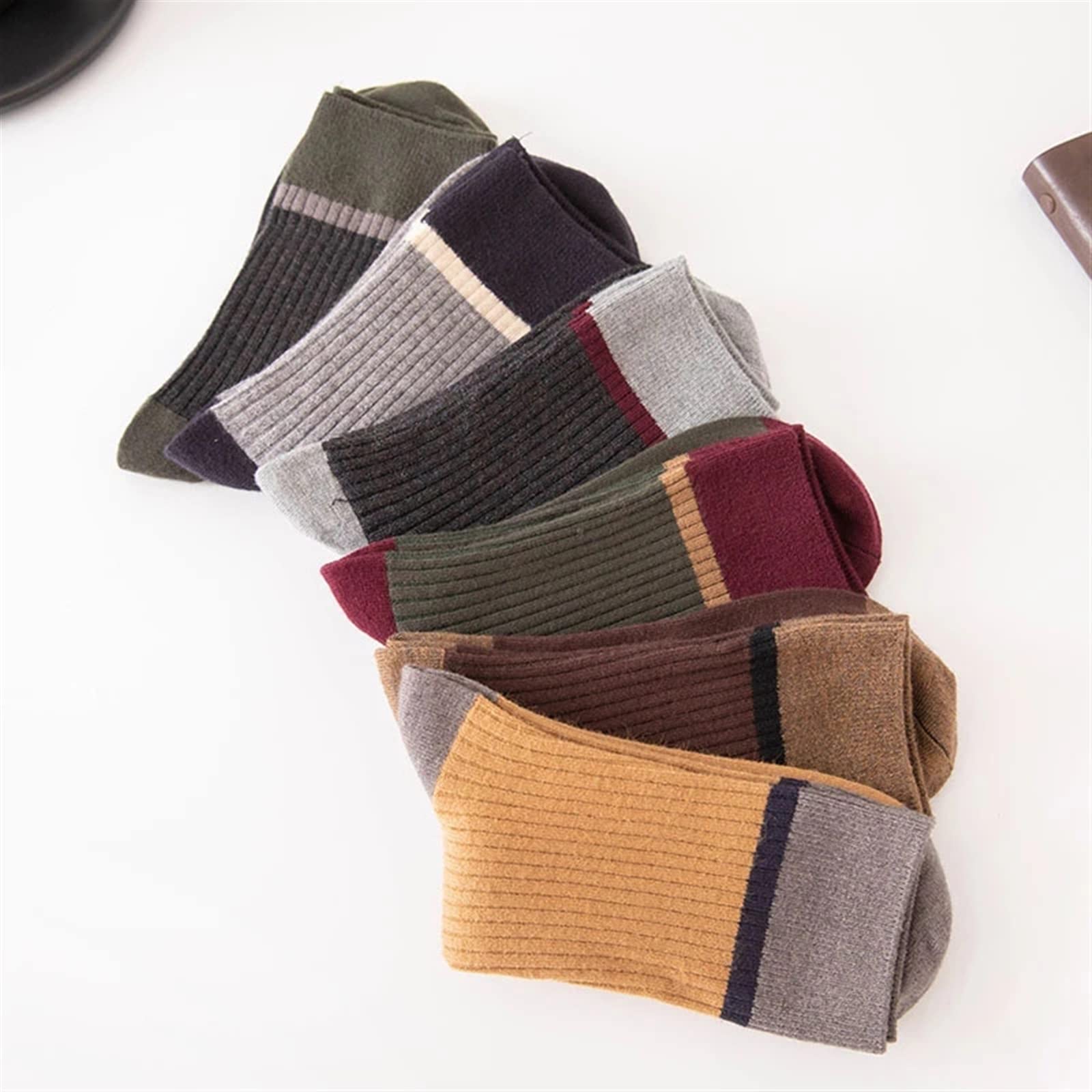 Chaussettes en cachemire décontractées et chaudes tricotées en laine épaisse