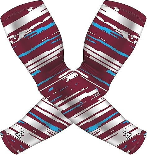 Mangas de compresión de enfriamiento para hombres, mujeres, deportes juveniles, protección solar UV y cubierta de tatuajes para antebrazo, 1 par