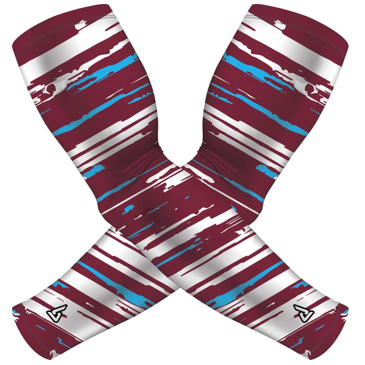 B-Driven Sports Pro-Fit Compression Arm Sleeves for men, Women, Boys and Girls. | UPF 50 Sun Protection, Moisture Wicking Cooling Fabric – Great for Muscle Fatigue and comfort control |20+ Designs