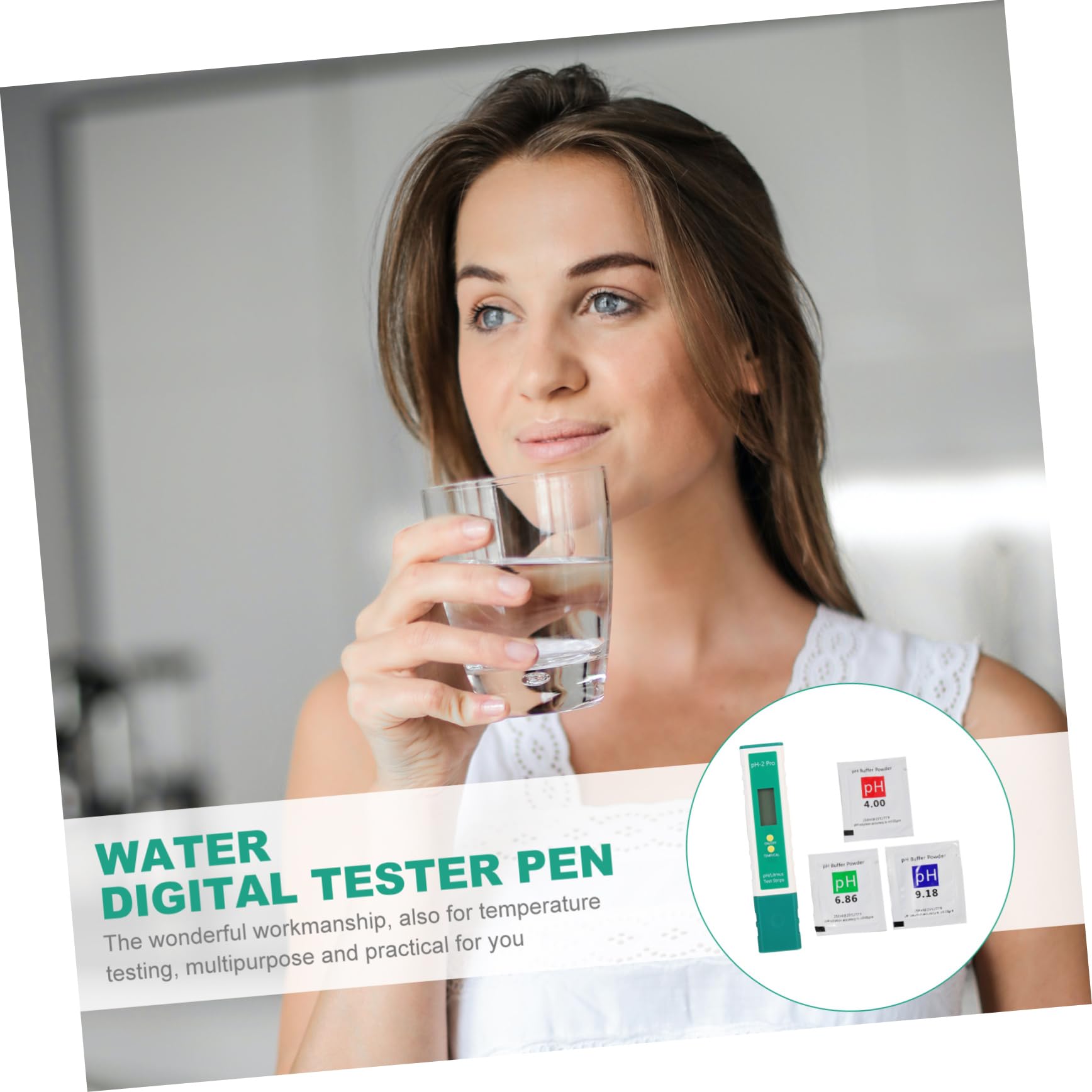Garneck 2 Set Acido pH e tester alcali PH Testers penna digitale per il tester dell'acqua tester di acqua potabile tester dell'acqua dell'acquario prova del AbS
