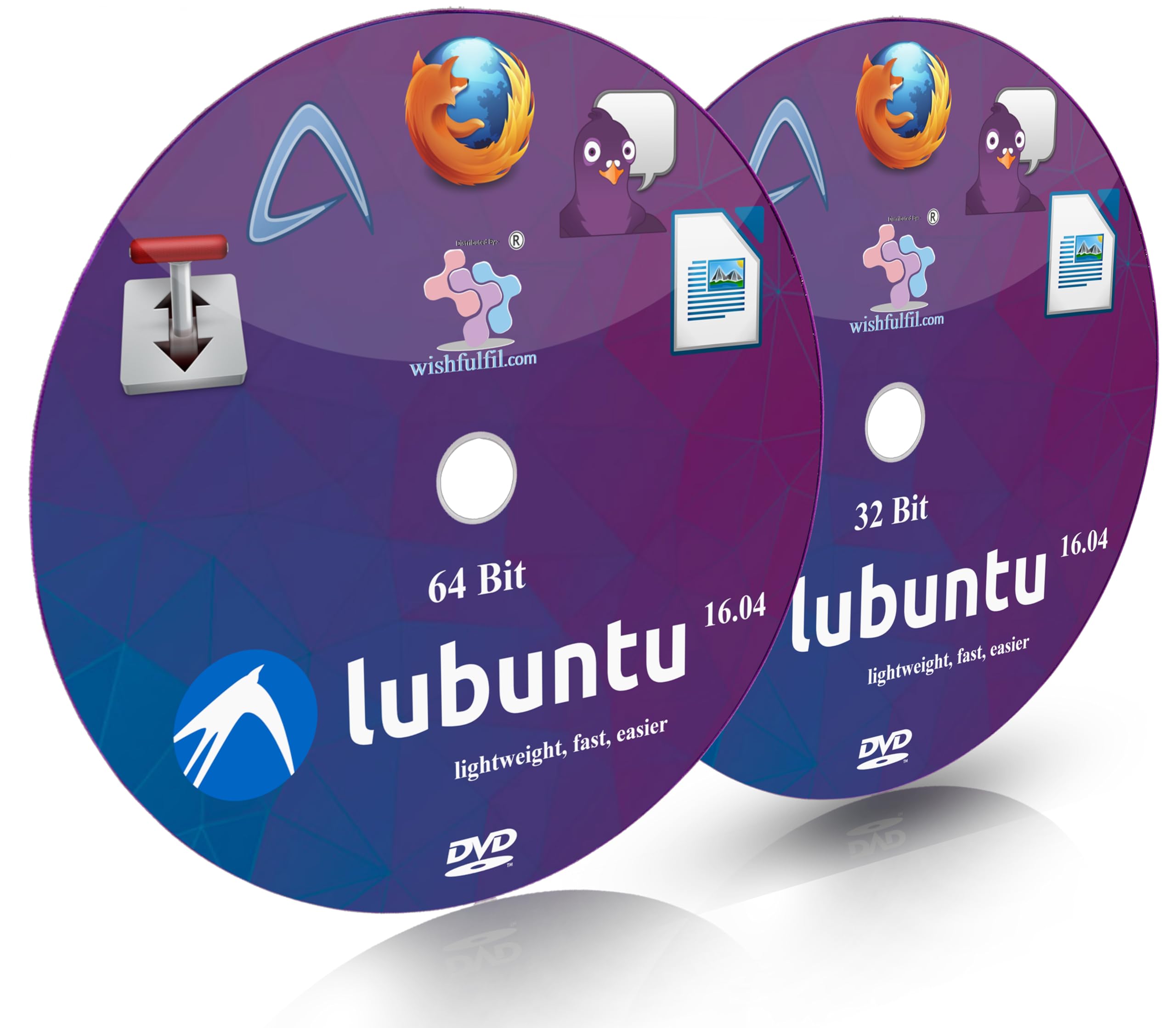 wishfulfil Lubuntu 16.04 LXDE 32 Bit and 64 Bit Live Bootable Installation DVD (B079JZK7FZ) Amazon Price History, Amazon Price Tracker
