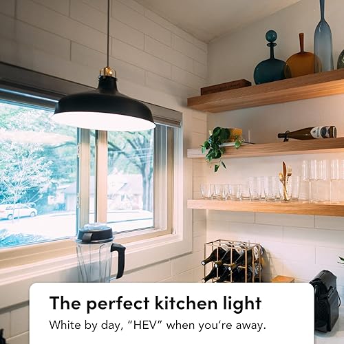 Miniatura 7 de LIFX Limpio, A19 de 1100 lúmenes, a todo color con HEV antibacteriano, bombilla LED inteligente Wi-Fi, no requiere puente, compatible con Alexa, Hey