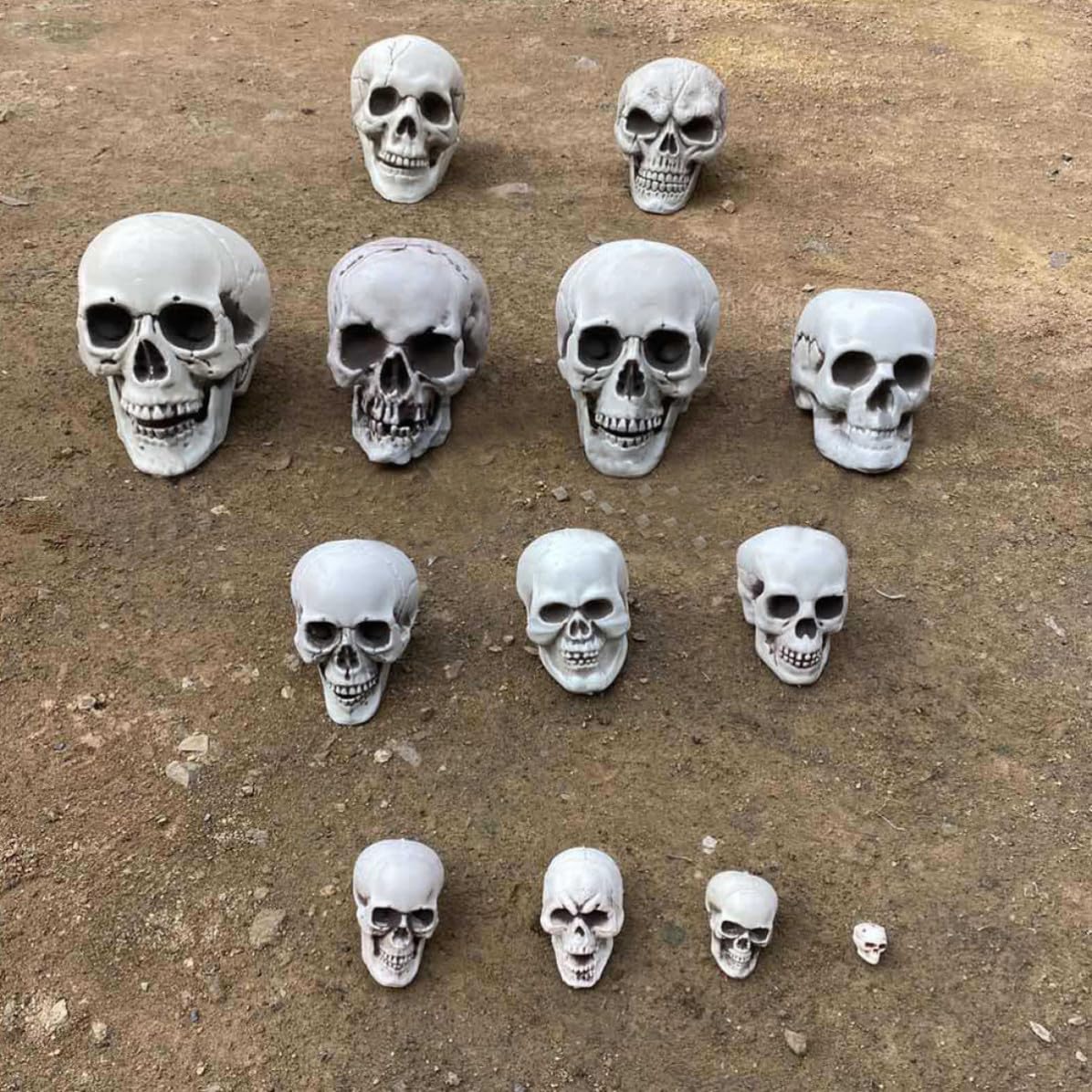 OSALADI 16 Deko für Simulierten Totenkopf Halloween Geschenkideen Pe