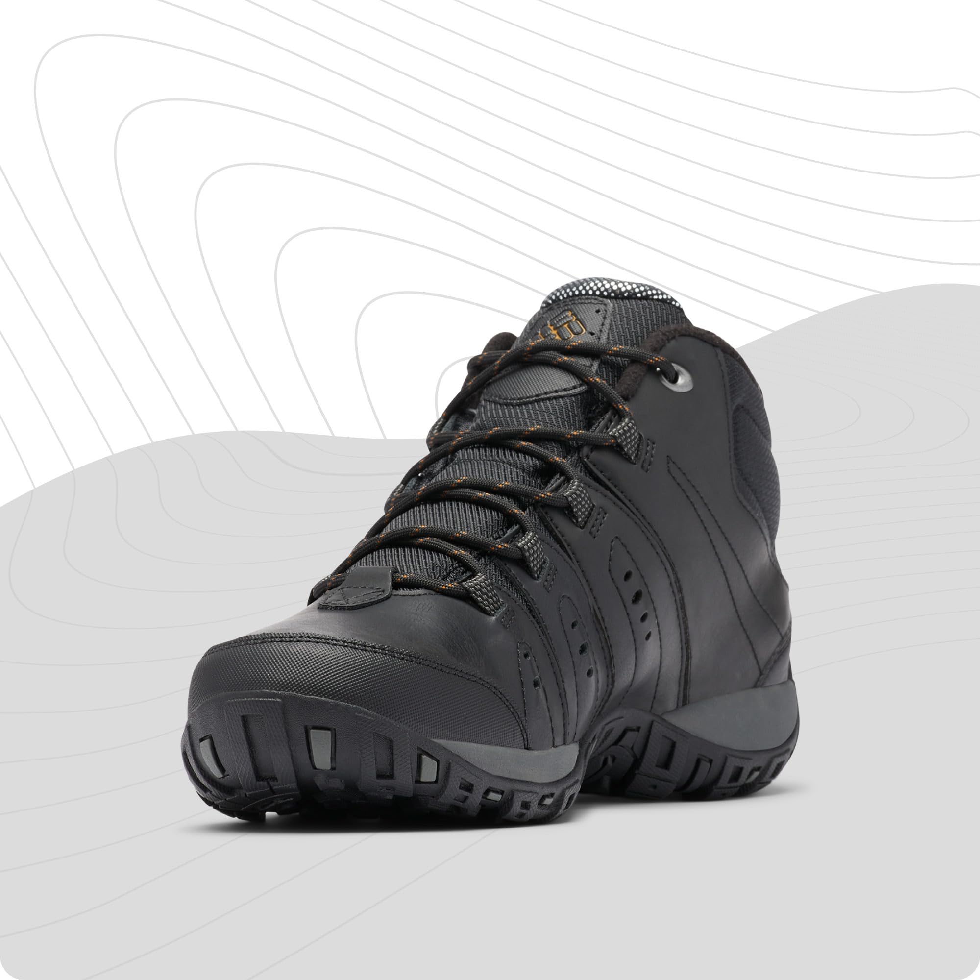 Columbia Woodburn 2 Chukka WP Omni-Heat, Zapatillas de senderismo impermeables, Hombre, Black Goldenrod 2024, 43 EU
