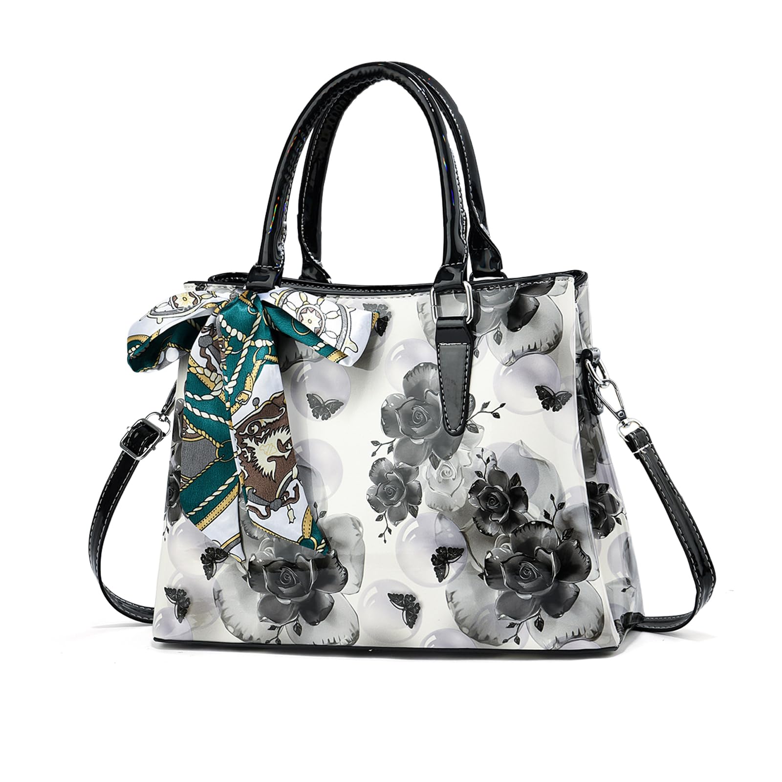 Sac epaule en PU cuir multipoches et grand sac de shopping pour femme - 7