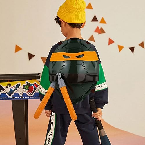 Miniatura 2 de Disfraz de superhéroe de concha de tortuga para niños, perfecto para fiestas de cumpleaños de niños, regalo de cosplay de Halloween