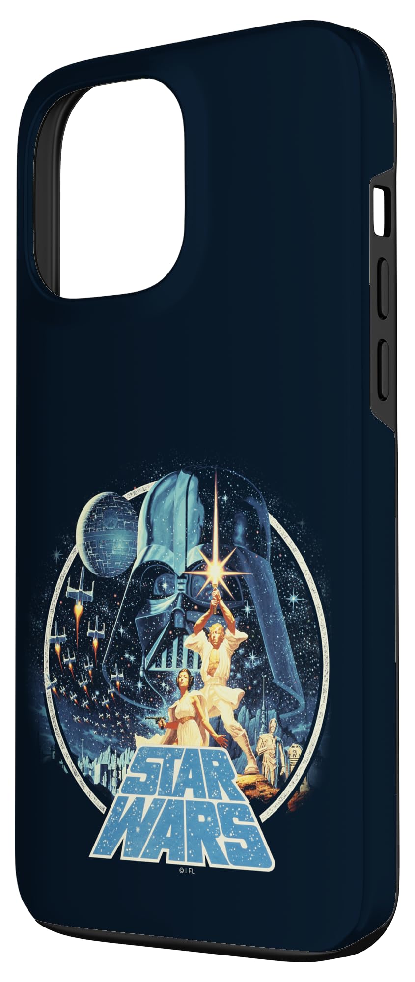 IPhone 12 Pro Max Star Wars Retro Han Solo & Princess Leia Group Shot Case