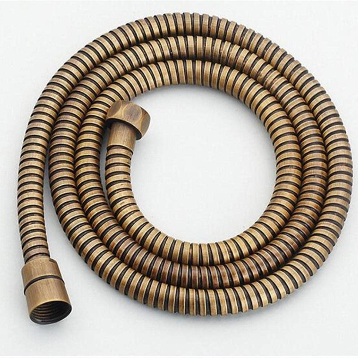 Tubo doccia universale, Vendita all'ingrosso Flessibile Doccia Nero 150 cm Tubo Doccia in Acciaio Inossidabile Flessibile Oro Accessori for il Bagno Impianto Idraulico Cromato ORB Oro Antico,150cm (C