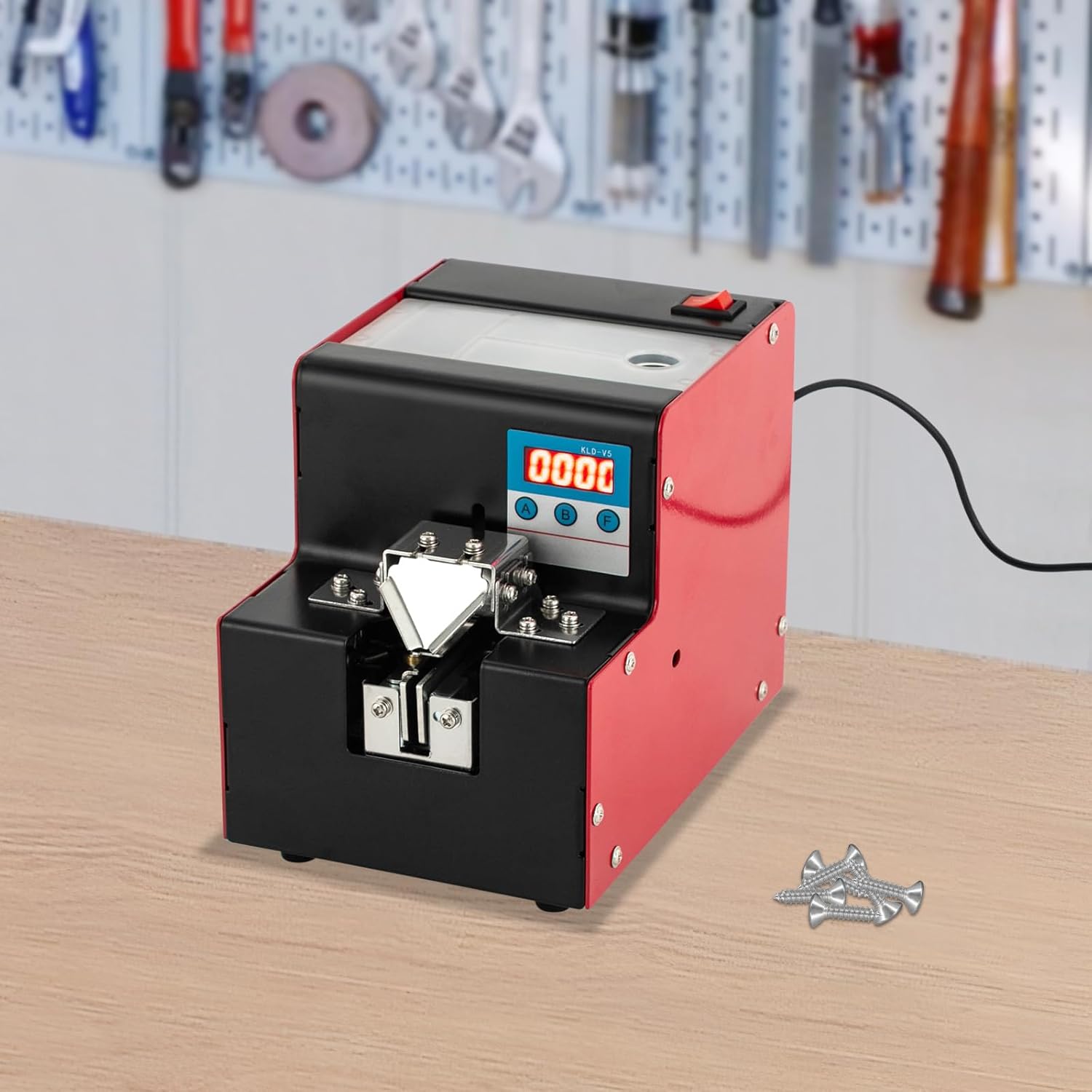 5-Speed Adjustable Automatic Screw Feeder LCD Digital Display Screw Arranging Machine Screw Counting Machine with 2 Counting Function Automatic Screw Machine