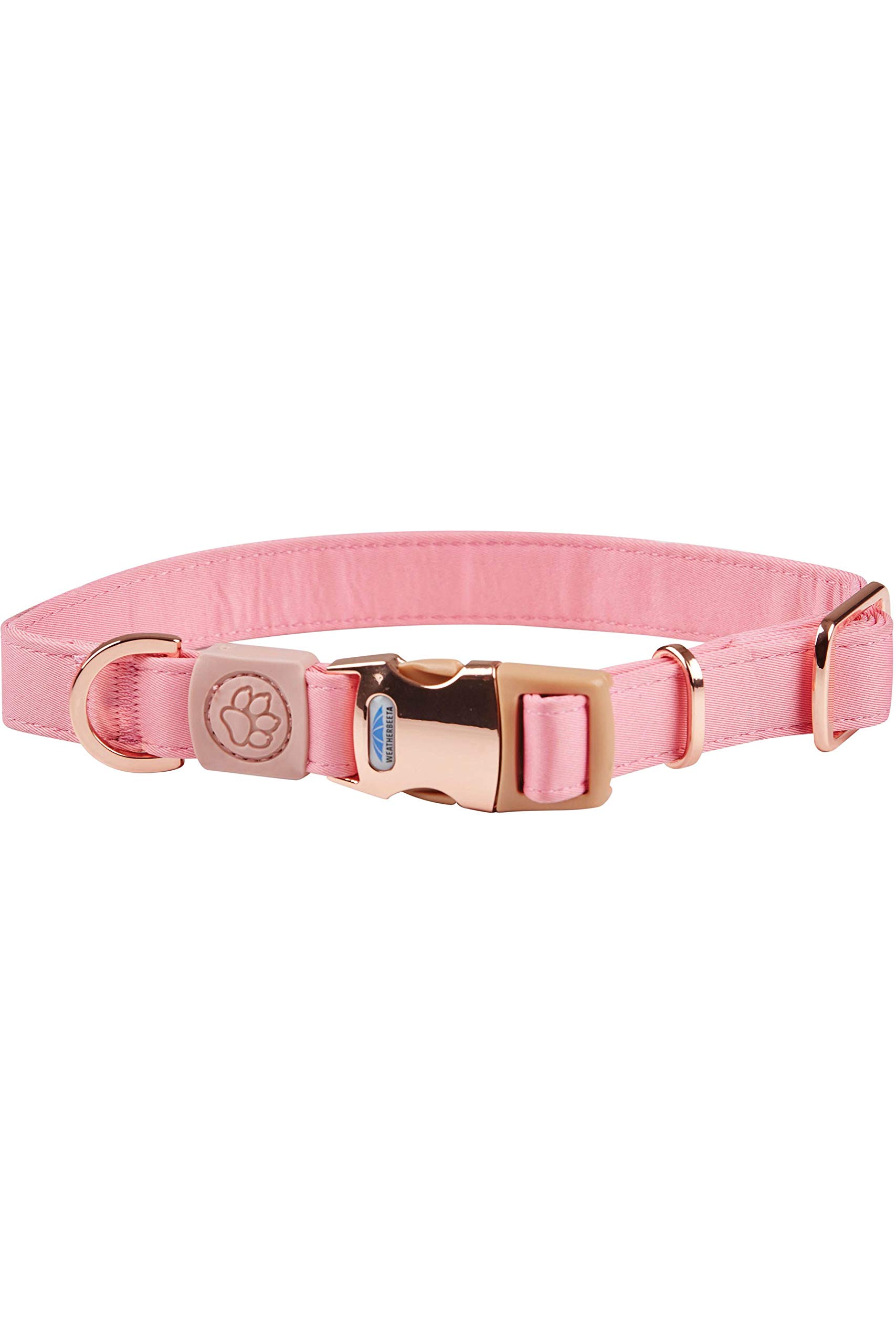 Collier pour chien Elegance Weatherbeeta rose réglable pour petit et grand chien