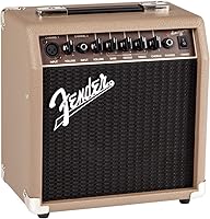 Vista 4 de Fender Amplificador de Guitarra Acoustasonic para Guitarra Acústica, 15 Vatios, con 2 Años de Garantía, Altavoz de 6 Pulgadas, Entradas Duales