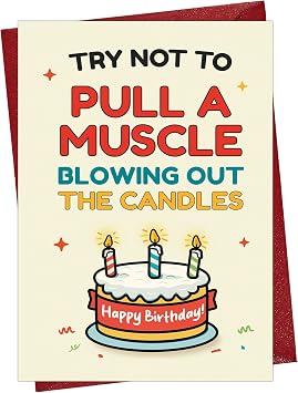 Cheerin Birthday Greeting Card Funny Birthday Card for Women, Men, or Kids Hilarious Gift Idea for a Friend, Coworker, Family Member or Someone Special