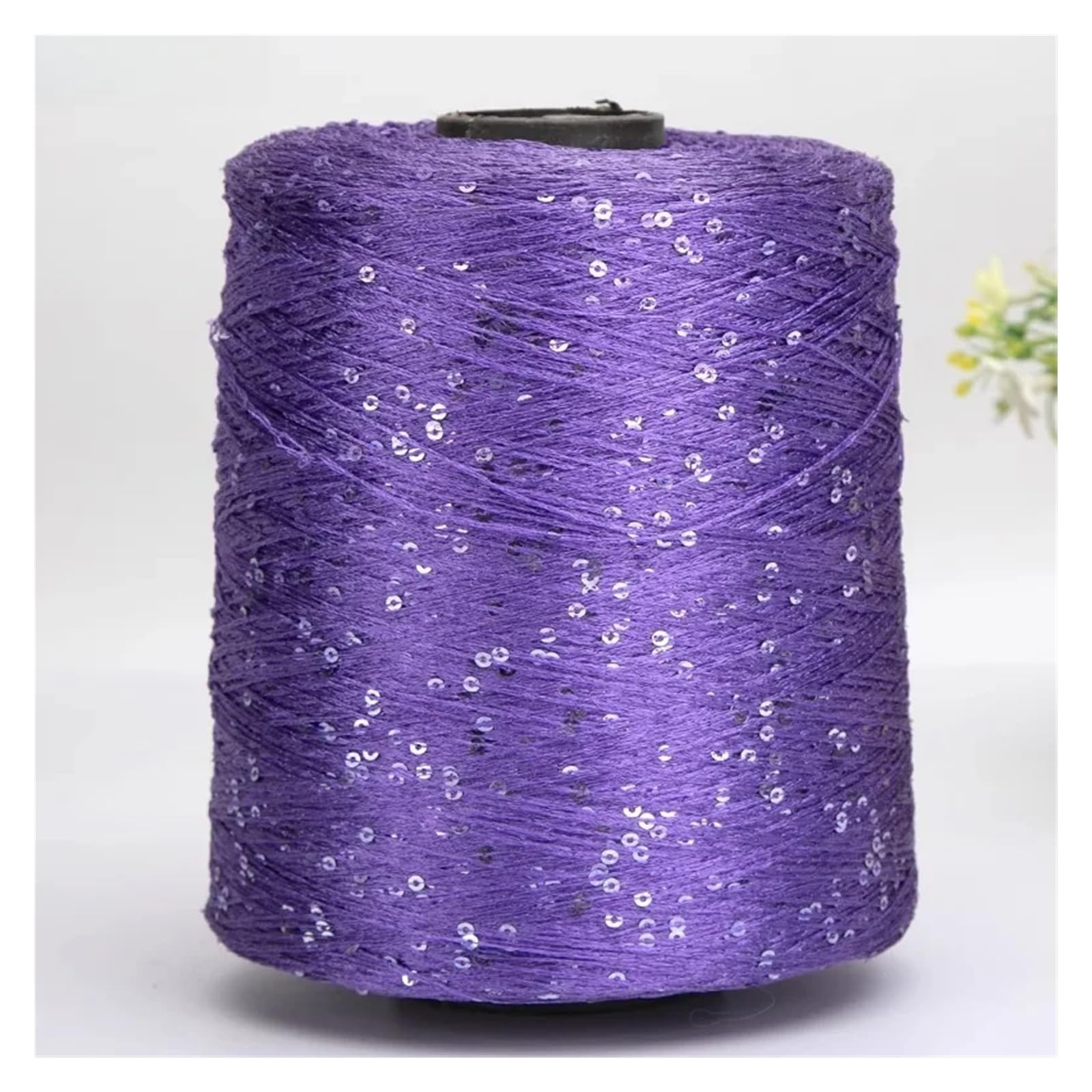 Filato Fantasia Glitterato Paillettes Filato perlato colorato Confezione da 500 g Sciarpe fai te Maglioni Articoli tessuti a mano(Color 8)