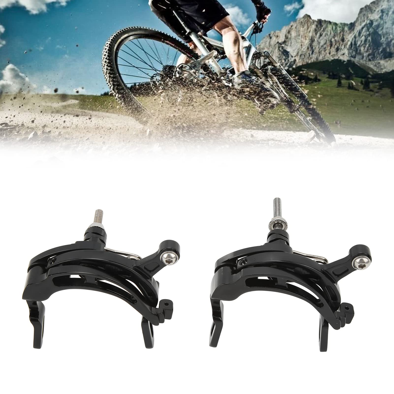 1 paire d'étriers de frein de vélo Lp avant et arrière Clips de frein en forme de C pour levier de frein noir