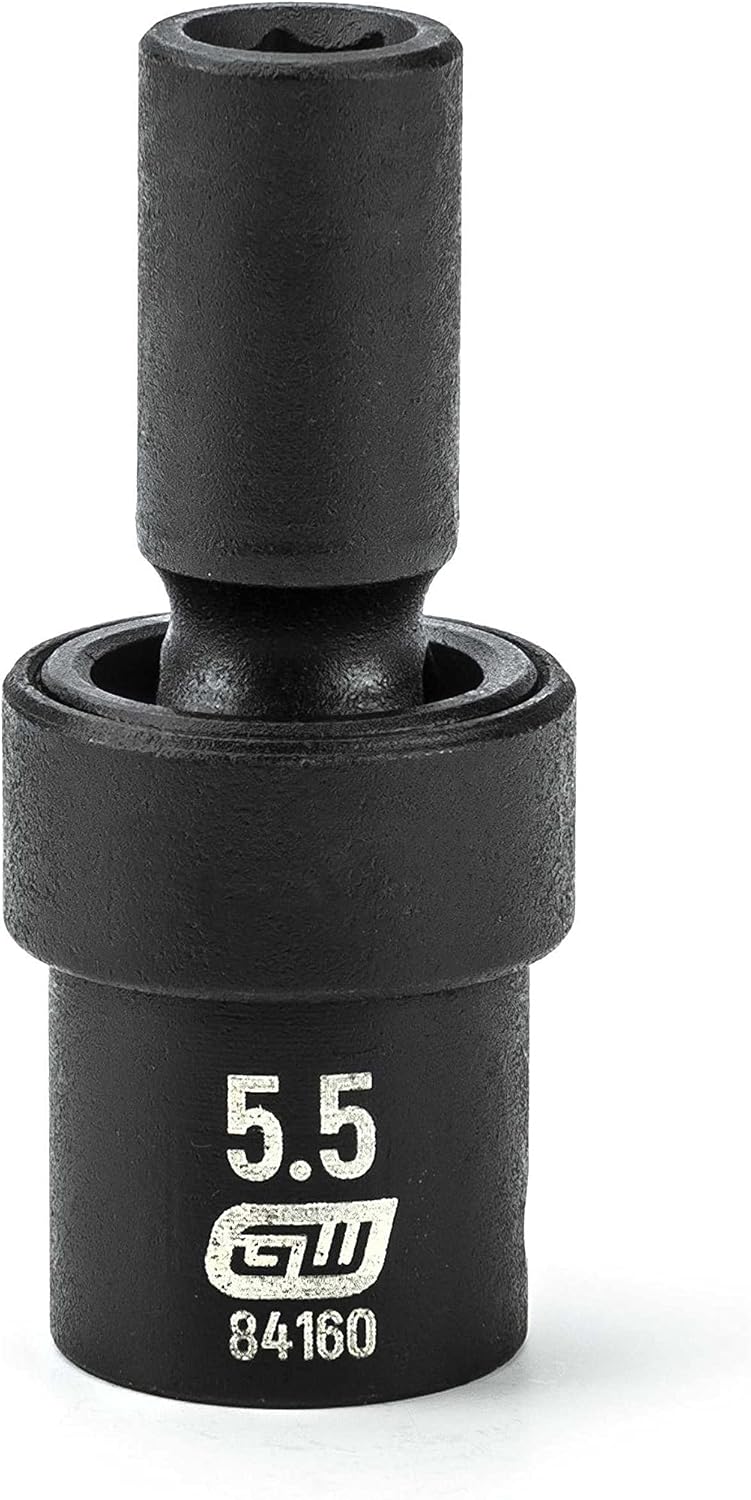 GEARWRENCH 1/4" Drive 6 Point Standard Universal Impact Metric Socket 5.5mm - 84160