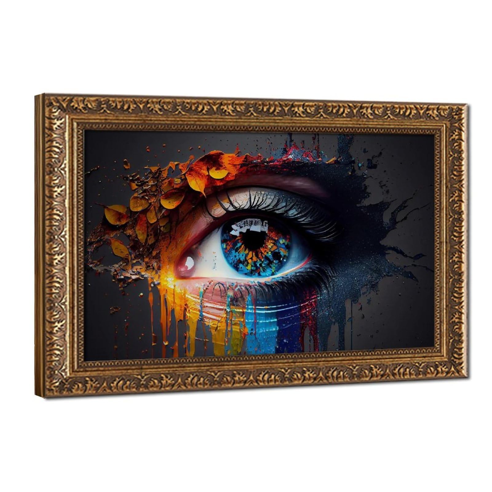 Bareronor Eye Poster Canvas Poster Bedroom Decor Landscape Office Room Decor Gift 24" L X 36" W