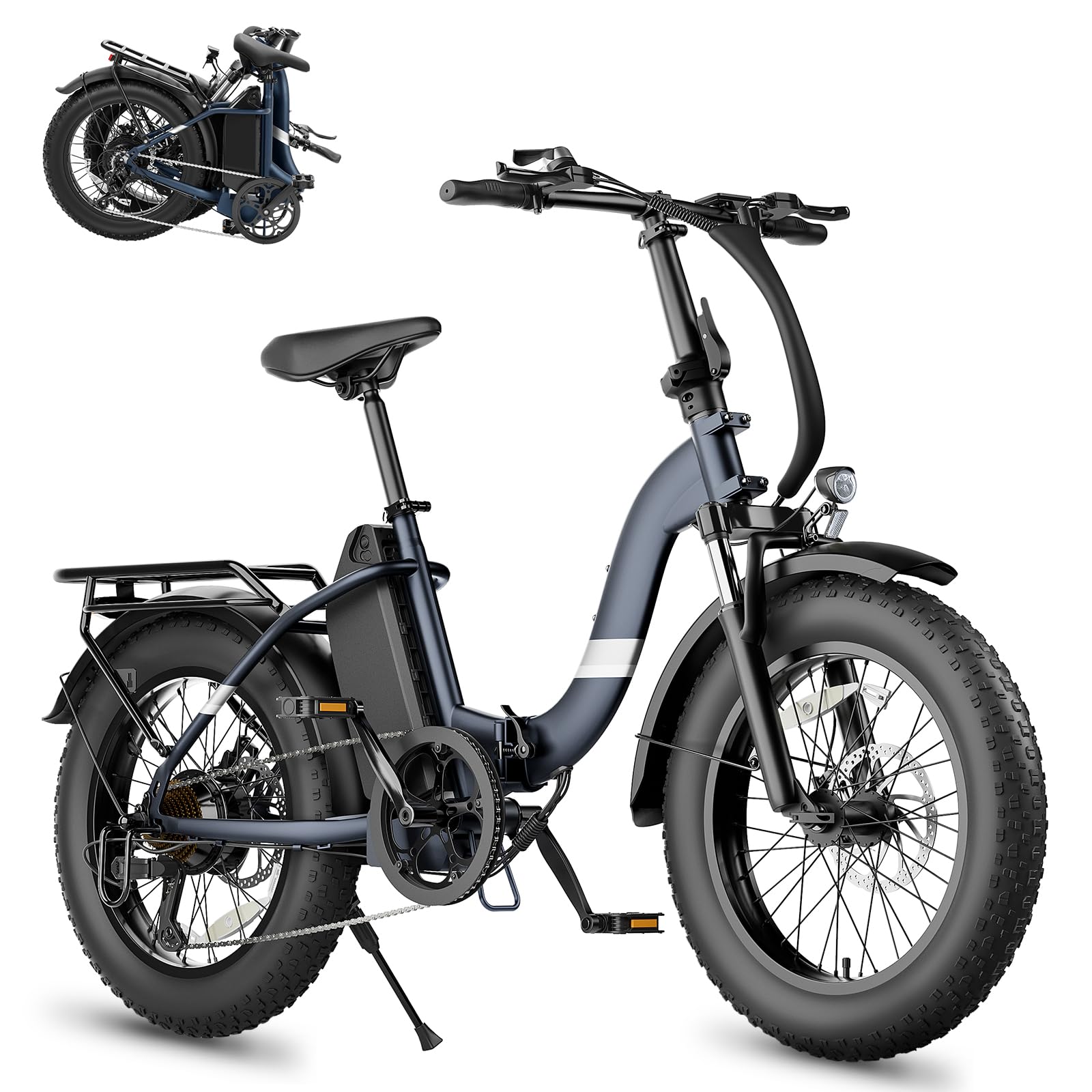 Touroll S2/S2 Pro 2026 Klappbar E-Bike Herren, 250W Fatbike, 20"×4.0" All-Terrain Reifen, 150 km Reichweite, 720Wh Akku, StVZO Straßenzulassung – Elektrofahrrad für Stadt, Offroad & Pendler