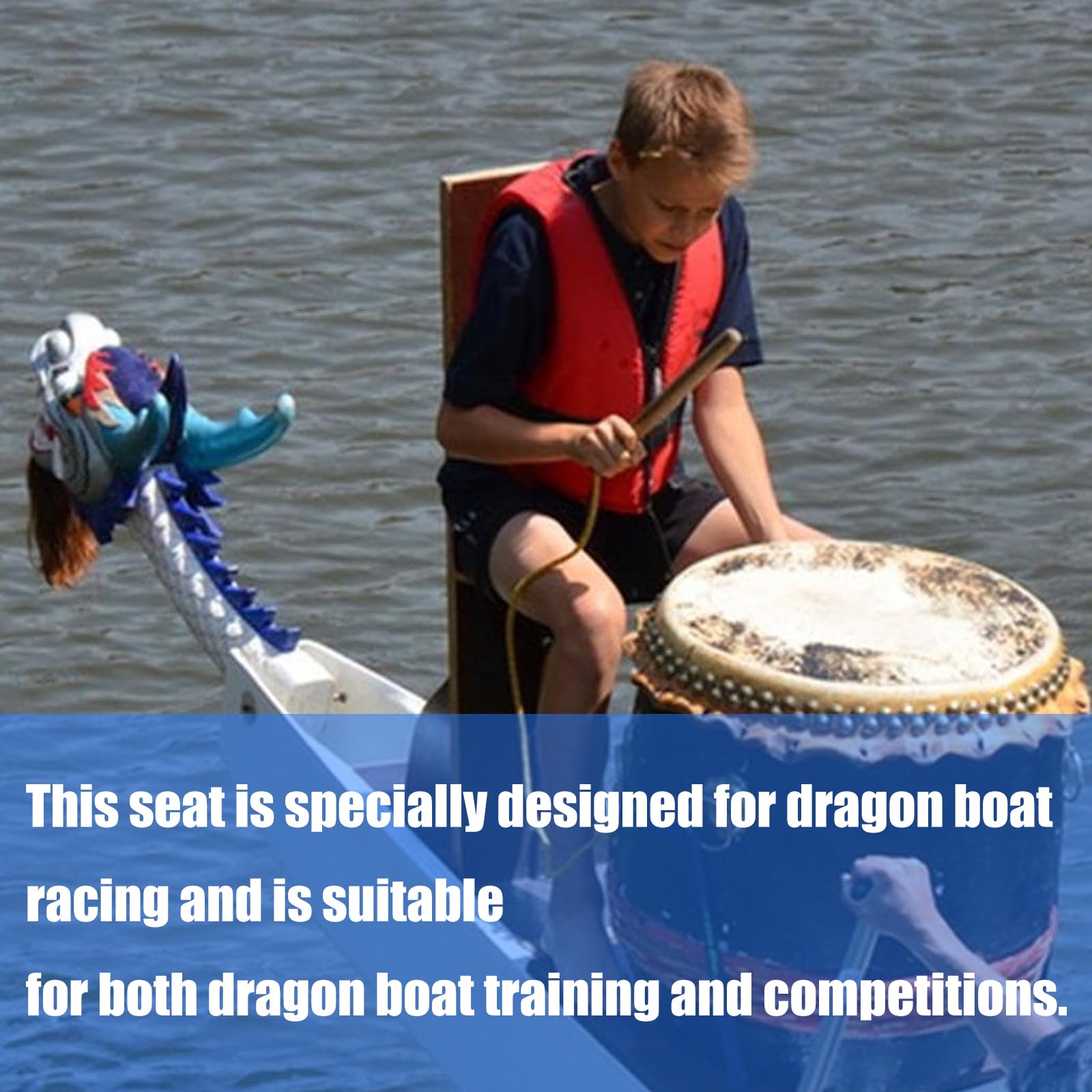 Dragon Boats Paddles - Cuscino da allenamento per esterni, comodo, protettivo, con pagaie a forma di drago