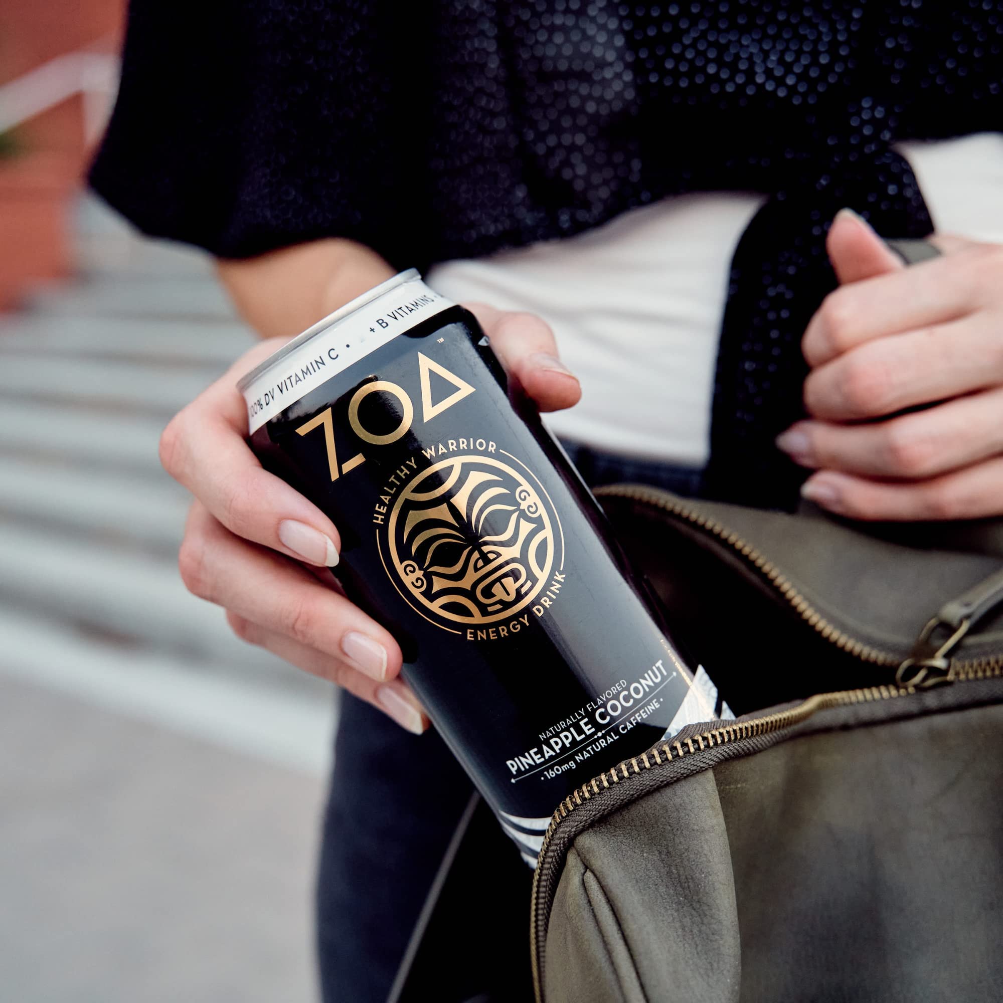 ZOA 100 Calorie Energy Drink, Pineapple Coconut, 16 oz. (12 Pack