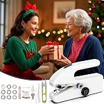 2026 Upgraded Battery and Type-C Power Portable Handheld Sewing Machine, 2 Speed Modes Mini Sewing Machine for Couturier, Tailor, Beginner, Easy to Use at Studio, Travel