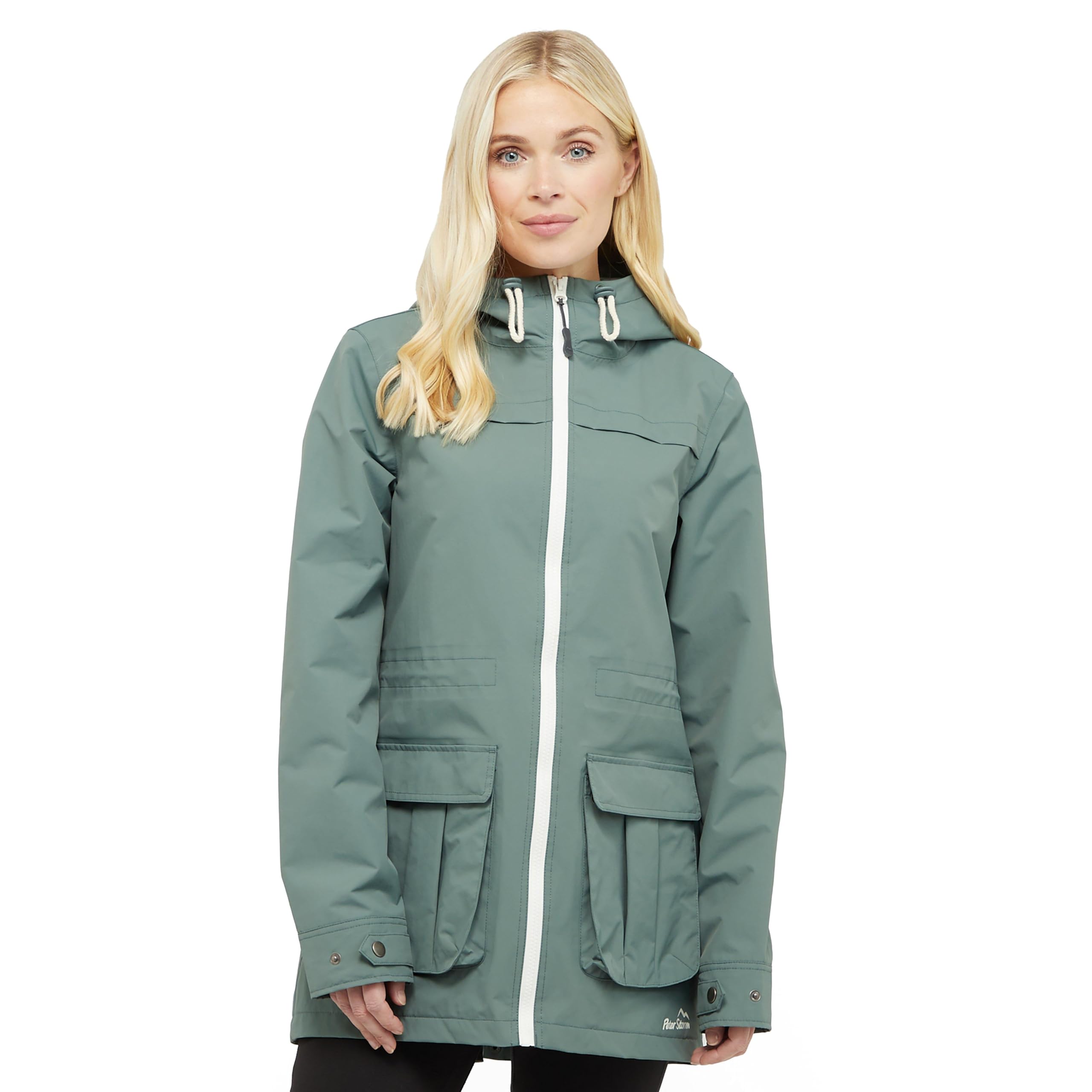 Peter Storm Women's Green Weekend Waterproof Jacket Size 16