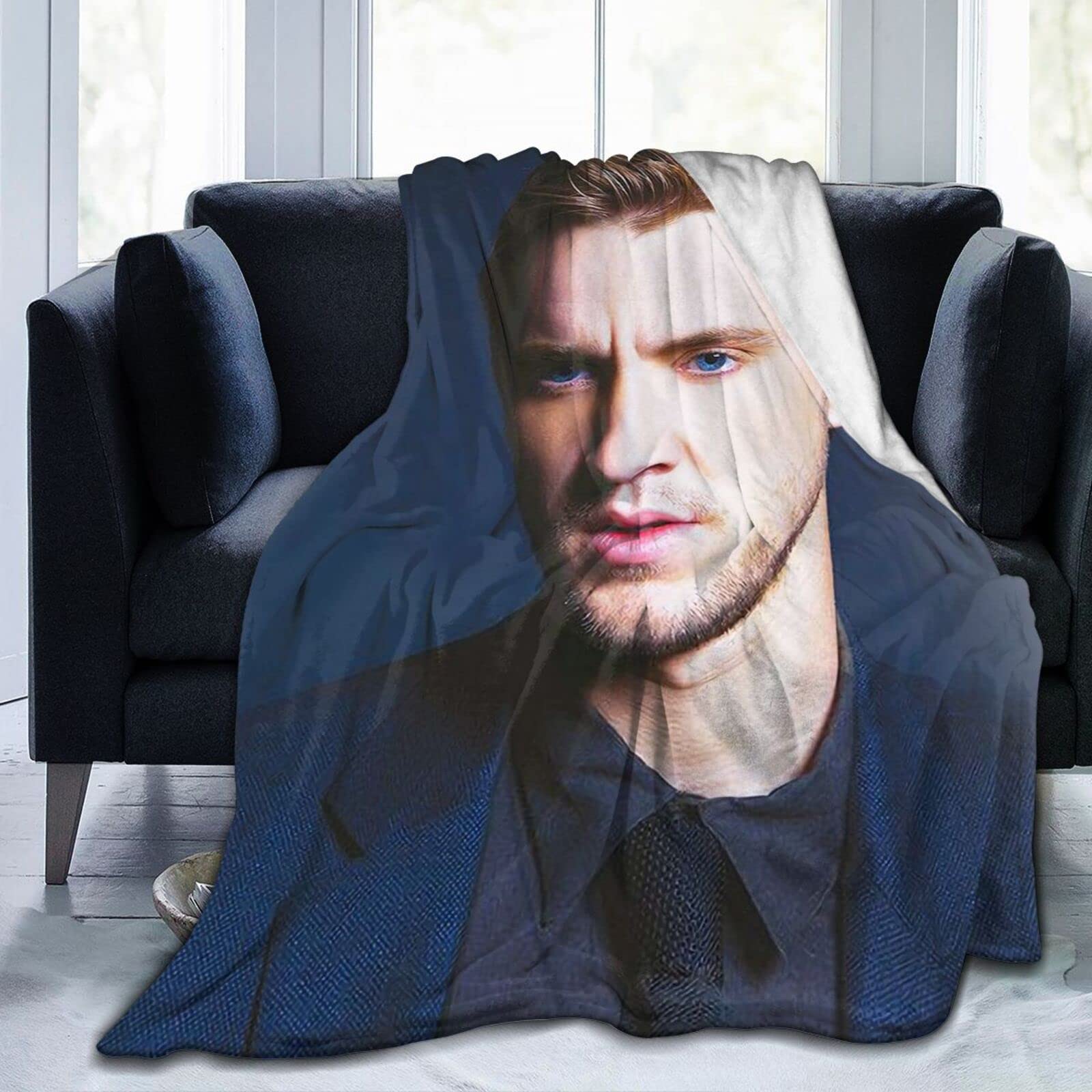 Yingd Tom Felton Blanket Blanket Ultra Soft Flannel Throw Blankets Warm And Cozy Anti-Pilling Blanket 125X100cm