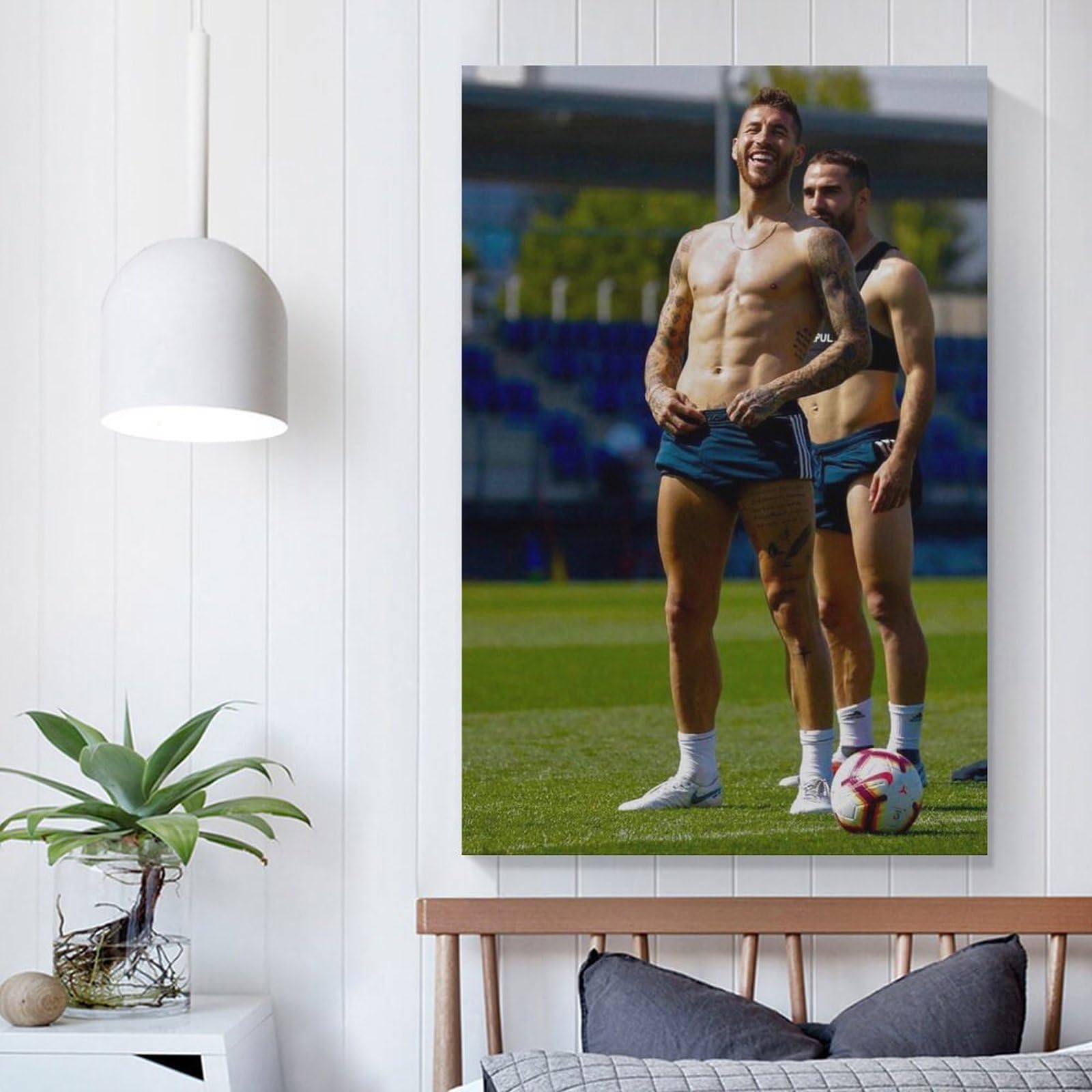 Amazon.co.jp: サッカー選手セルヒオ・ラモス キャンバスアート