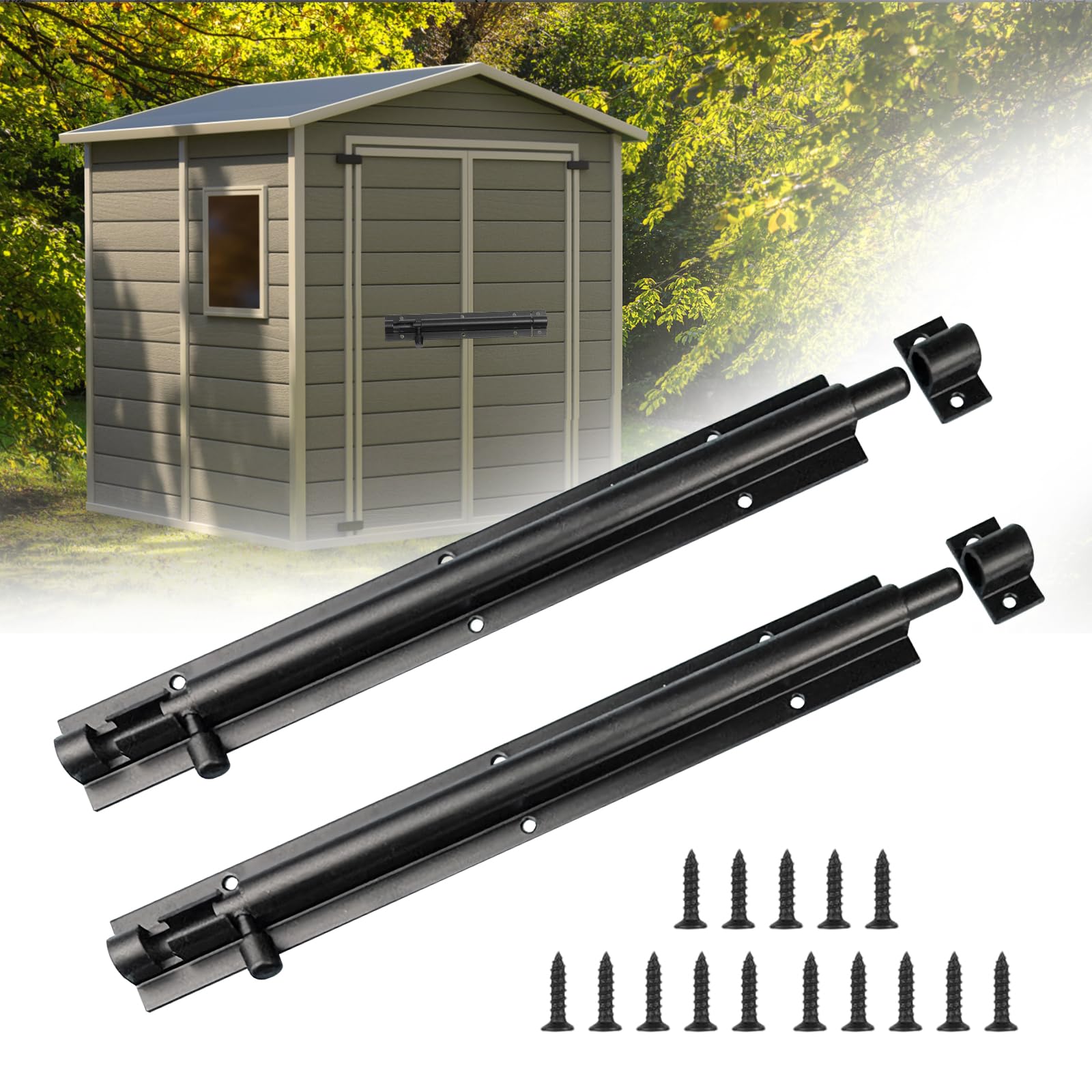 4 PCS 2 Inch Gate Bolts For Wooden Gates Small Bolt Lock Hardware With Screws Alloy Heavy Duty Door Bolt Latch For Internal Door Security Warehouse Ga - View #4