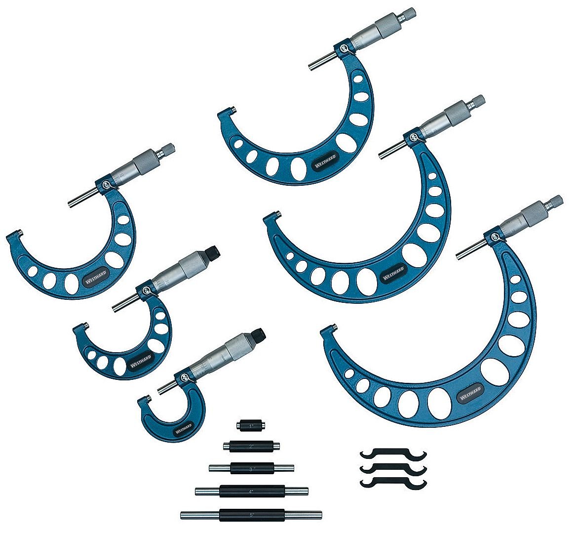Outside Micrometer Set, 6 Pc, 16 in Industrial & Scientific