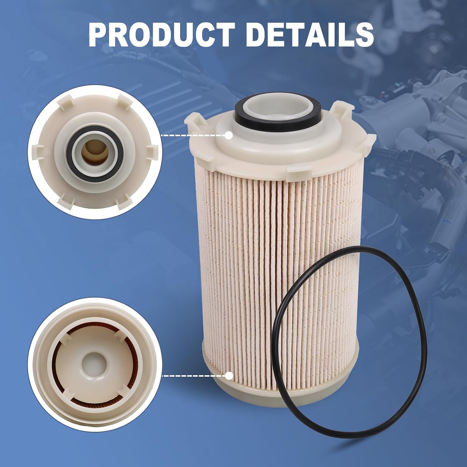 Fuel Filter Water Separator 68061634AA repacement for 2007-2009 Dodge Ram 2500 3500 6.7L Cummins Diesel, 2008-2009 Dodge Ram 4500 5500 6.7L Cummins Diesel 68061634AA, 5257768