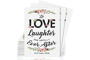 Pre-Filled Wildflower Seed Packet Love Laughter and Happily Ever After Wedding Favor