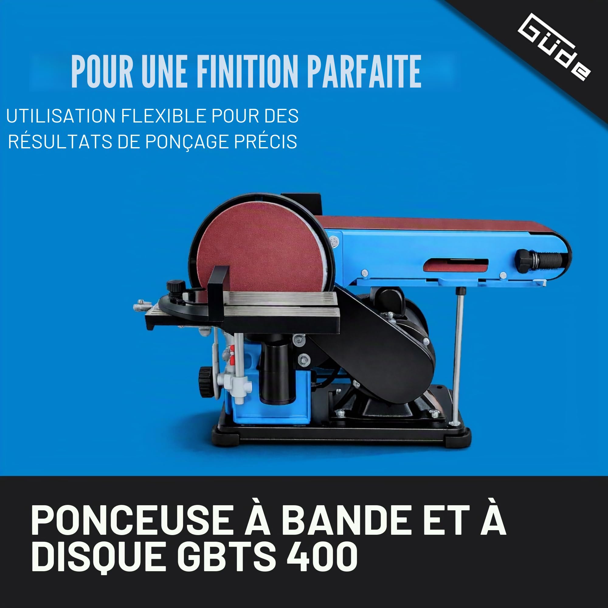 Güde Ponceuse à bande et à disque Gbts 400# 55135