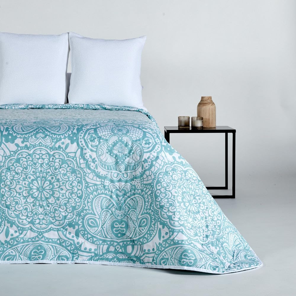 10XDIEZ Edredón Ligero para Primavera y otoño (SIA Turquesa - Cama 150cm)