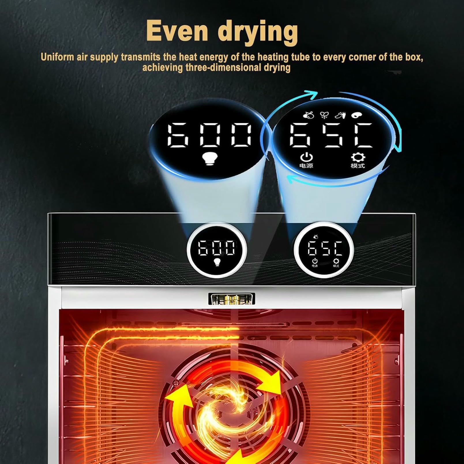 Suszarka Do Żywności O Mocy 800 W/1200 W, Tace Ze Stali Nierdzewnej Na 6/12 Tac, Maszyna Do Suszenia Żywności Z Cyfrową Temperaturą I Timerem Do Żywności I Suszonych Potraw, Ziół, Warzyw I Owoców