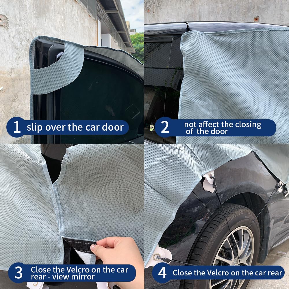 Cubierta completa para parabrisas de caravana y autocaravana, 600D Oxford, no tejida, impermeable, para Fiat Ducato, Peugeot, Boxer, Citroen Relay 2006+ Ram Promaster