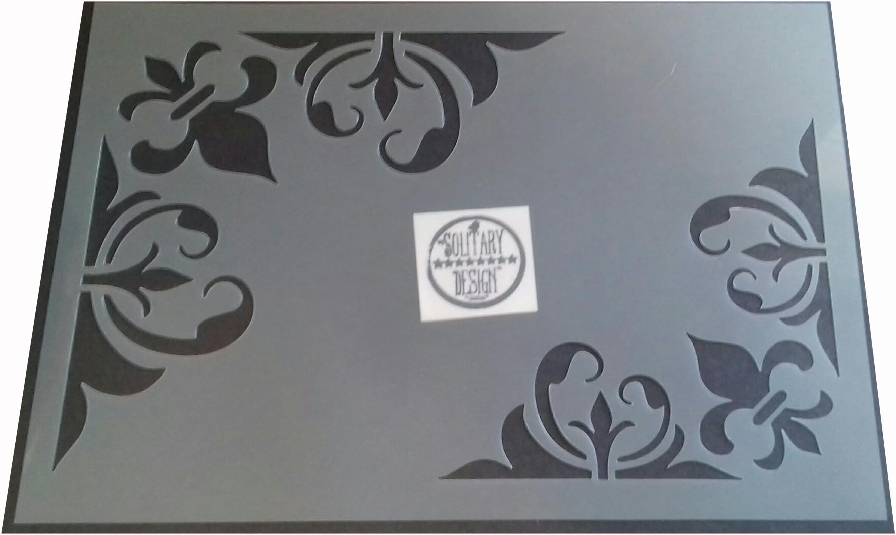2 Sizes Stencil Corner Fleur de lis Flourish Shabby Chic Vintage A4 210x297mm Damask Furniture French Wall Art