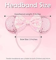 Vista 57 de Diadema con orejas de ratón de Minnie de leopardo, decoración de fiesta, diadema de orejas de ratón para disfraz de Halloween, accesorios para el 2