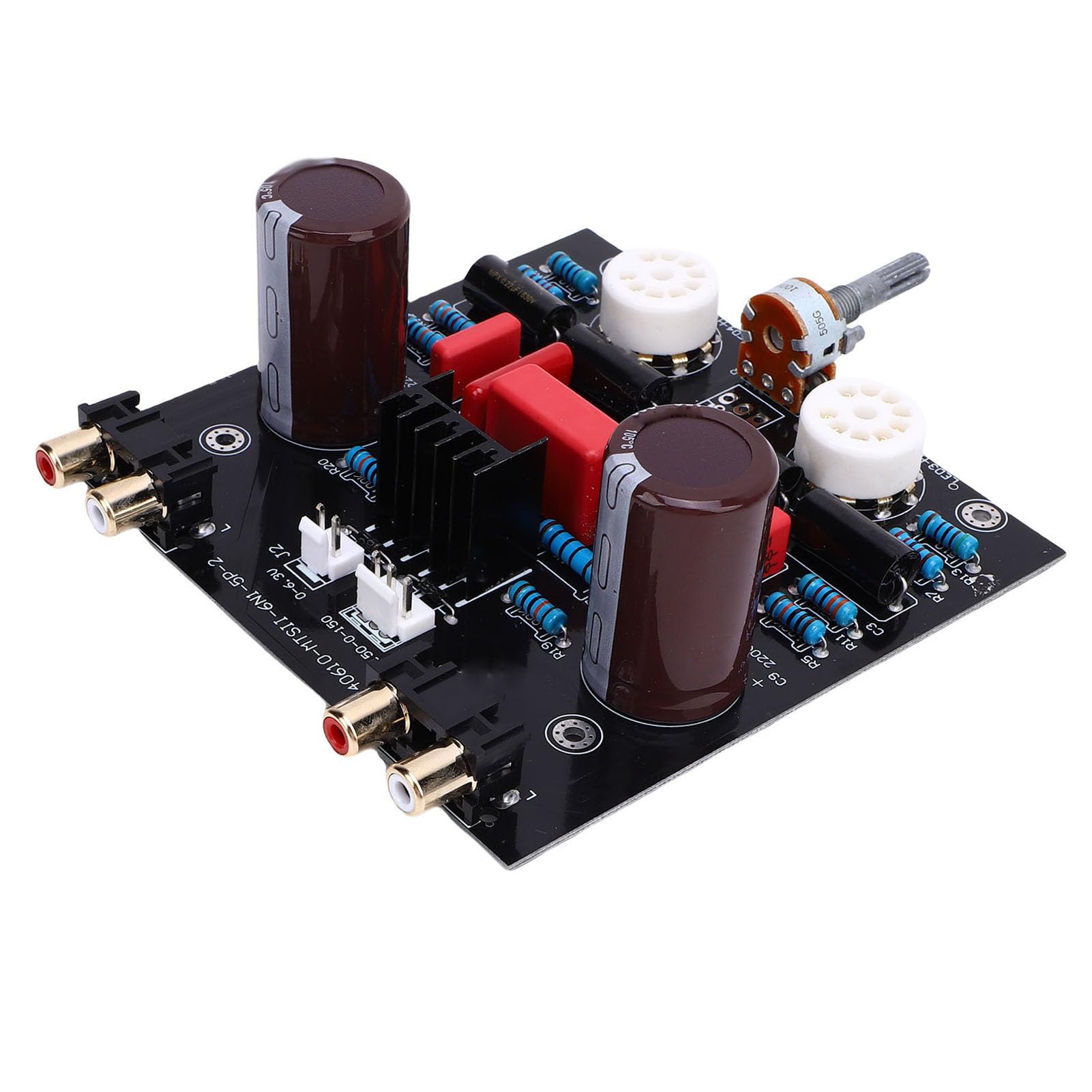 Cocoarm Modulo Preamplificatore Valvolare Elettronico Circuito Preamplificatore Valvolare PCB con Terminali Placcati Oro 12 X 12 Cm Design Modulare Senza Saldature per Appassionati di Audio