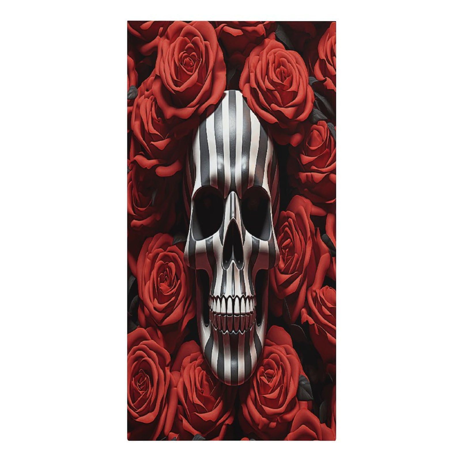 Adfgyerh Women's Style Skull In Flower Microfiber Sand Free Towels Large Quick-Dry. Beach Towel For Swimming Pool Camping Beach .Beach Accessories， They Are Essential Accessories For Adults, And Men, Vacation Gift