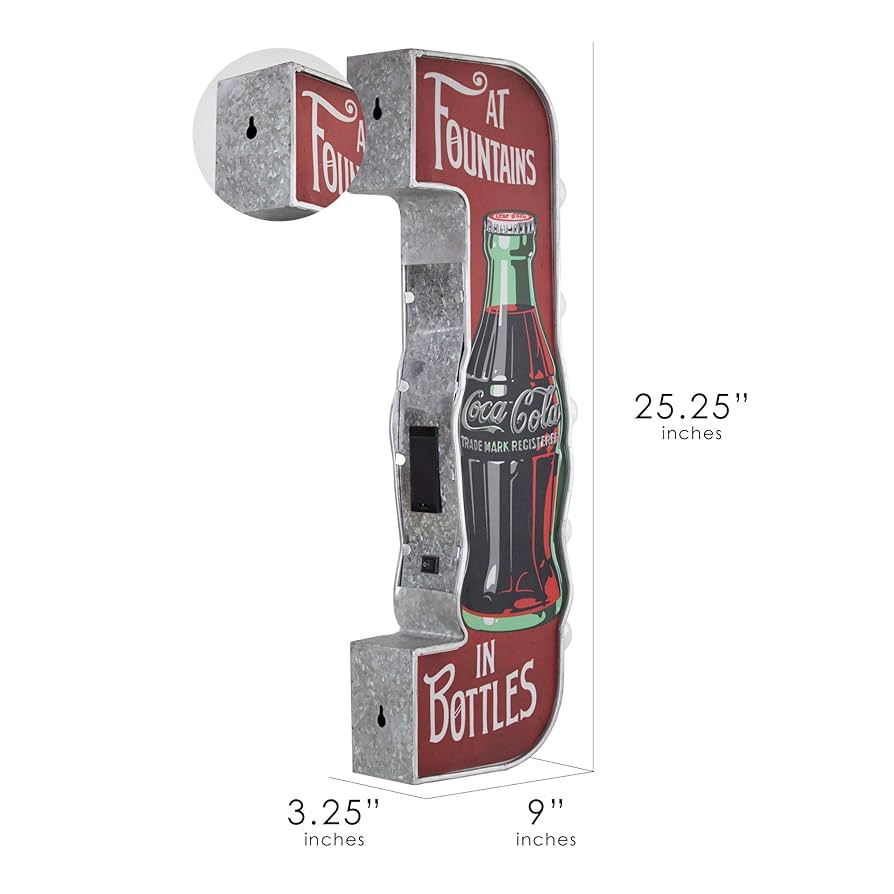 Amazon.co.jp: コカコーラ(Coca Cola) デザイン小物 赤 H:64.0cm