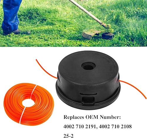 Miniatura 3 de Cabezal de recortadora 25-2 con línea de recortadora para STIHL FS55 FS85 FS90 FS120 FS44 FS55R FS56RC FS70 FS80 FS83 FS100RX FS110 FS130 FS200