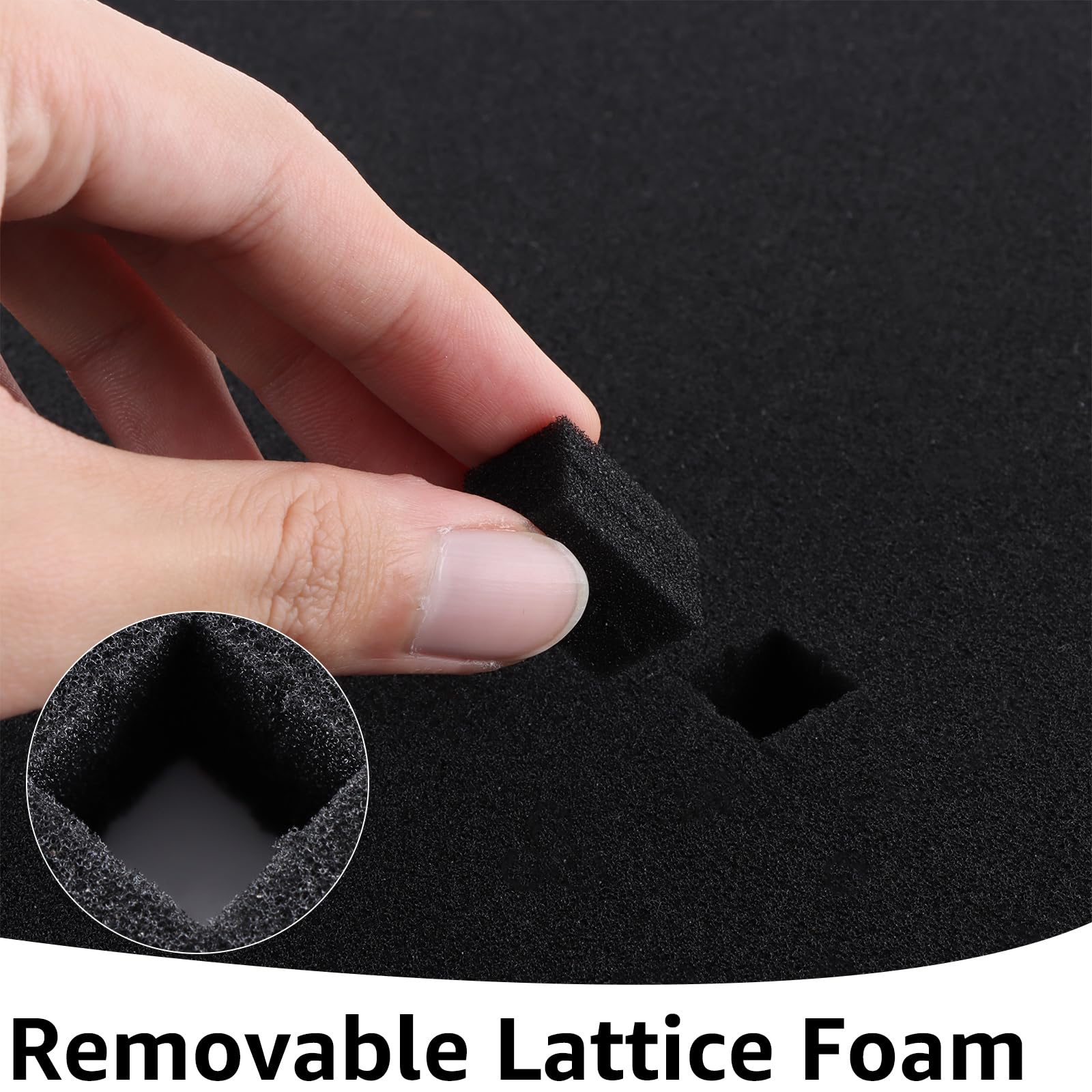 AKOLAFE 10 Pack Tool Box Foam 400x300mm Foam Insert Toolbox High Density Square Foams Pre Cube Packing Foam Sheet for Tool Box Organisation Packing - Image 4