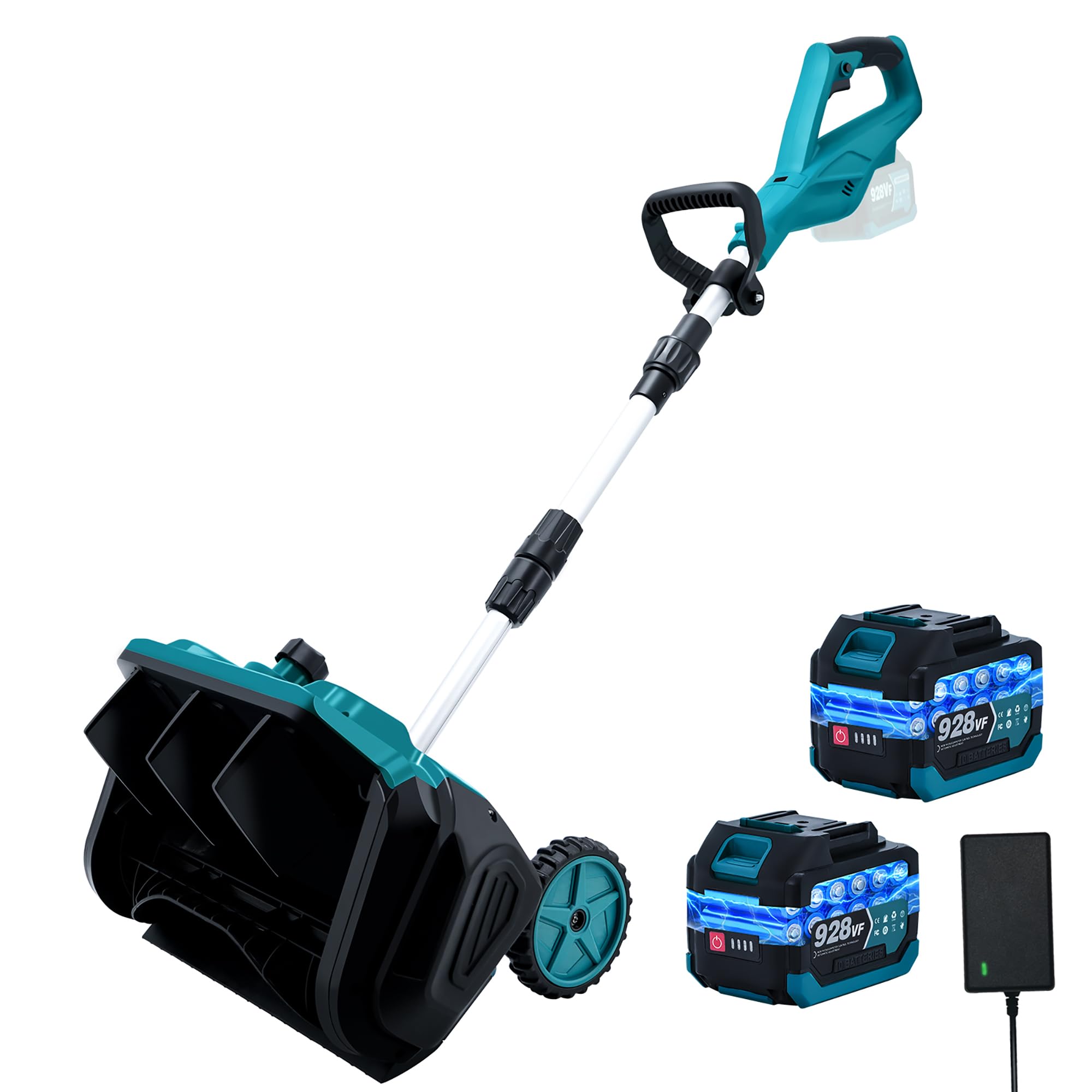 Makita Akku Schneefräse 18V 1000W, Arbeitsbreite 32 cm, Wurfweite 6m, Blau