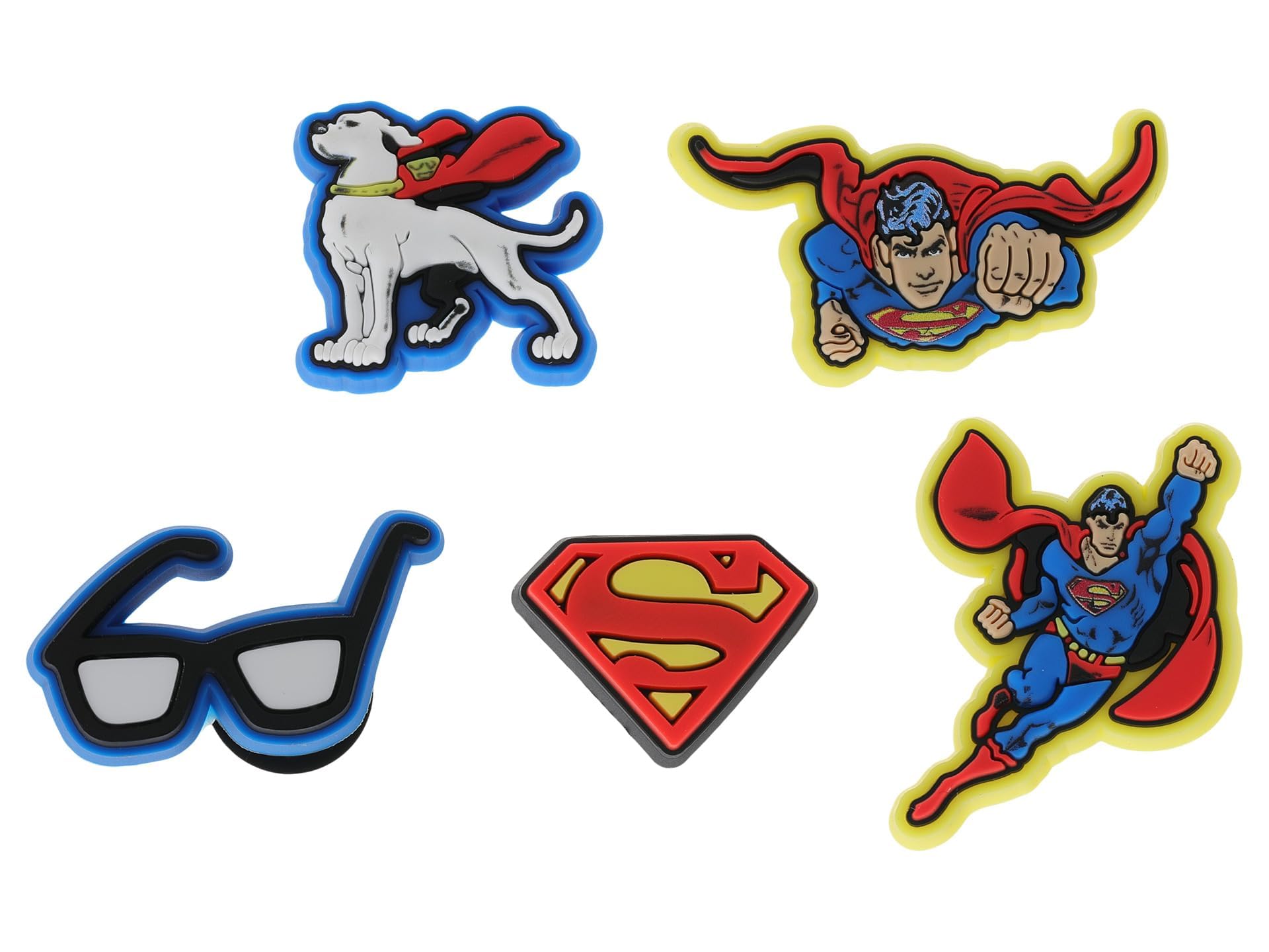 Crocs Jibbitz Charms, Superman 5 Pack